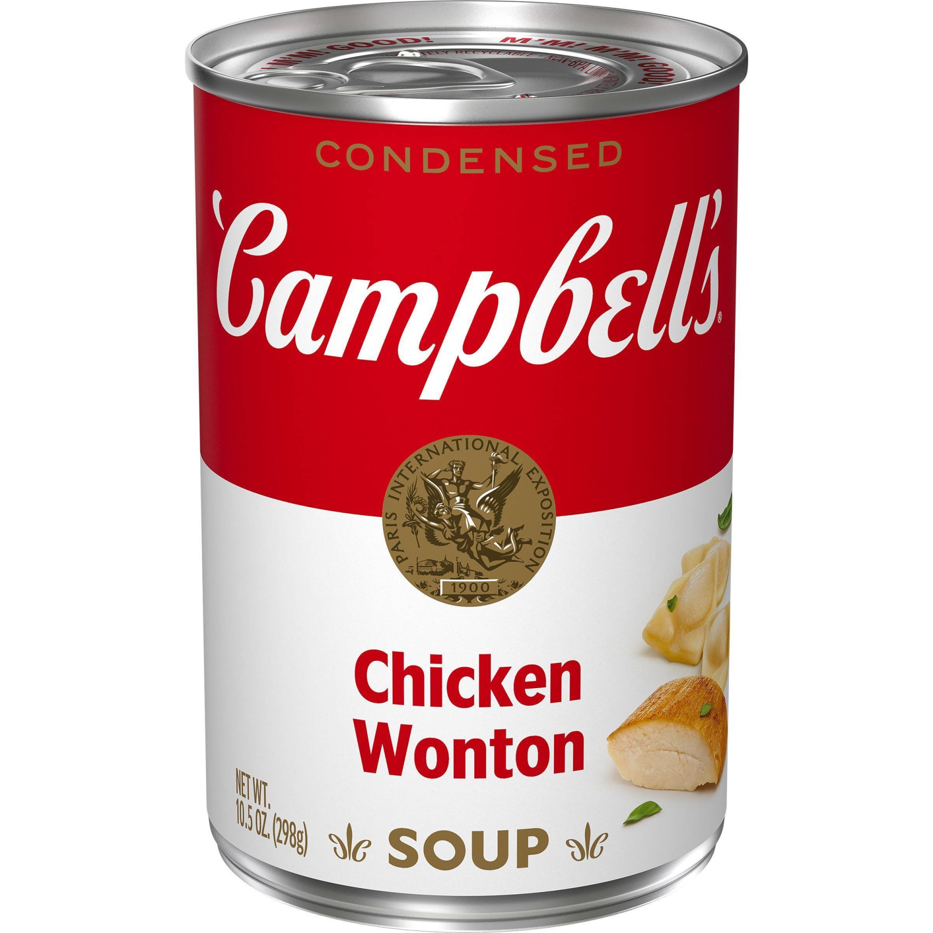 slide 1 of 8, Campbell's Condensed Chicken Won Ton Soup, 10.5 oz