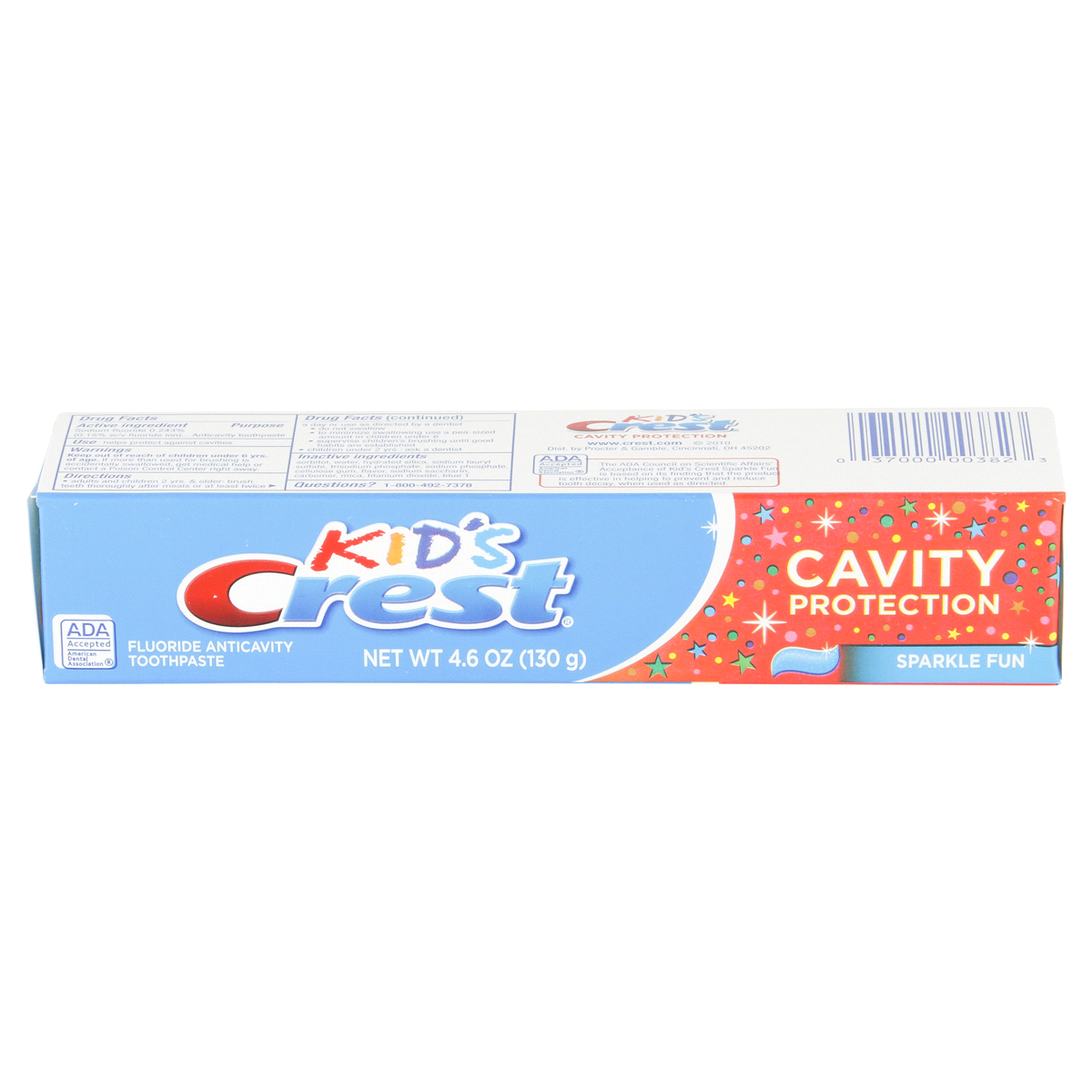 slide 2 of 4, Crest Kids Cavity Protection Sparkle Fun Toothpaste, 4.6 oz