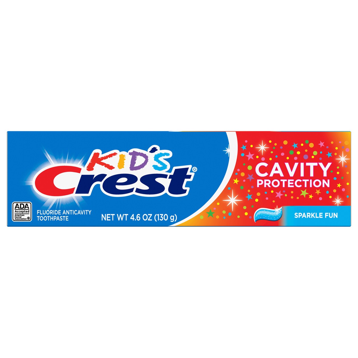 slide 1 of 3, Crest Kids Cavity Protection Toothpaste, Sparkle Fun Flavor, 4.6 oz, For Ages 3+, 4.6 oz