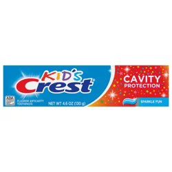 Kid's Crest Crest Kids Cavity Protection Toothpaste, Sparkle Fun Flavor, 4.6 oz, For Ages 3+