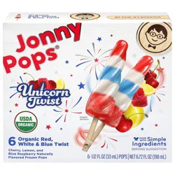Jonny Pops Organic Unicorn Twist Pop 6ct