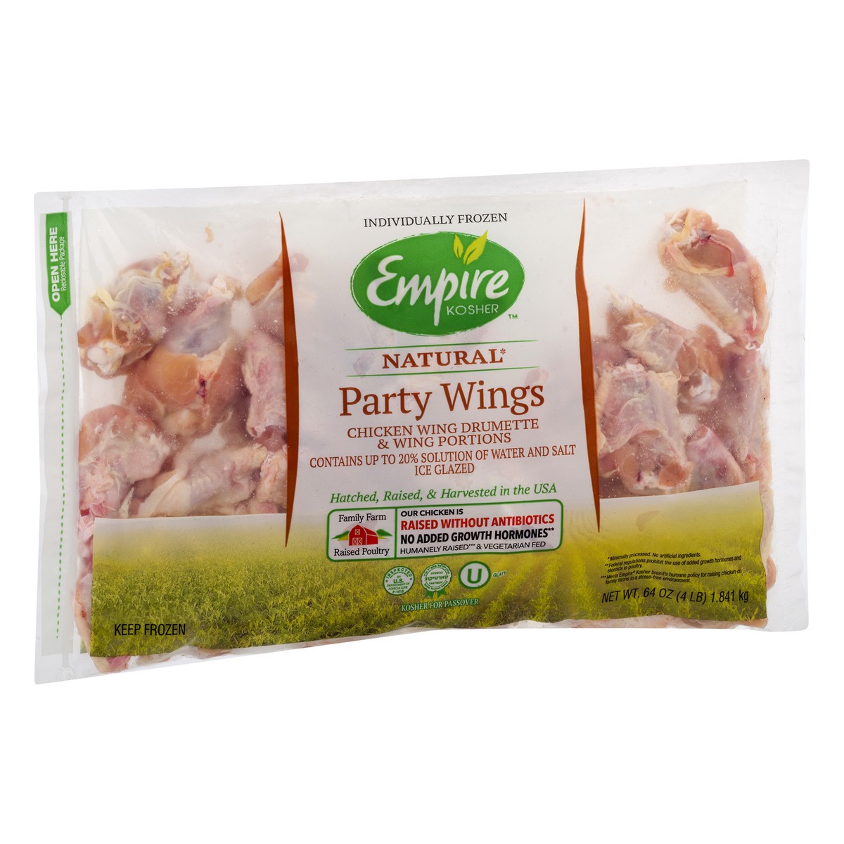 slide 4 of 13, Empire Kosher Party Wings, Natural, 4 lb