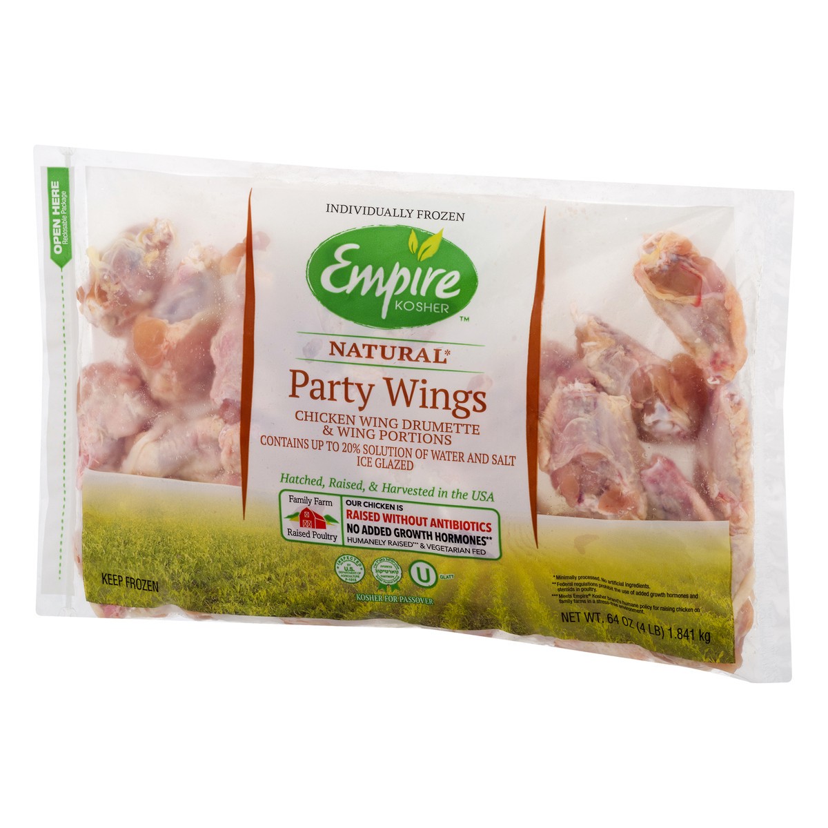 slide 5 of 13, Empire Kosher Party Wings, Natural, 4 lb