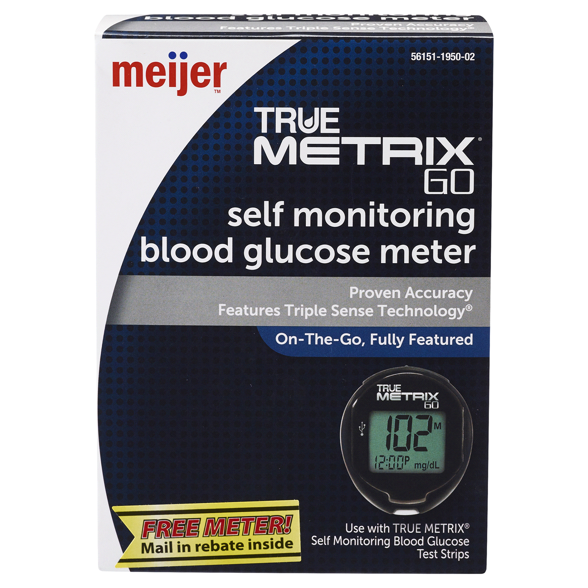 slide 1 of 17, Meijer True Metrix Go Self Monitoring Blood Glucose Meter, 1 Starter Kit, 1 ct