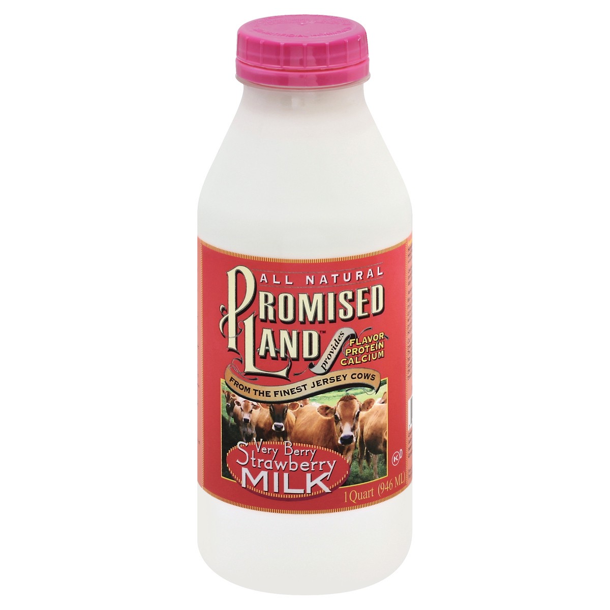 slide 4 of 4, Promised Land Dairy Very Berry Strawberry Whole Milk 32 fl oz, 32 fl oz