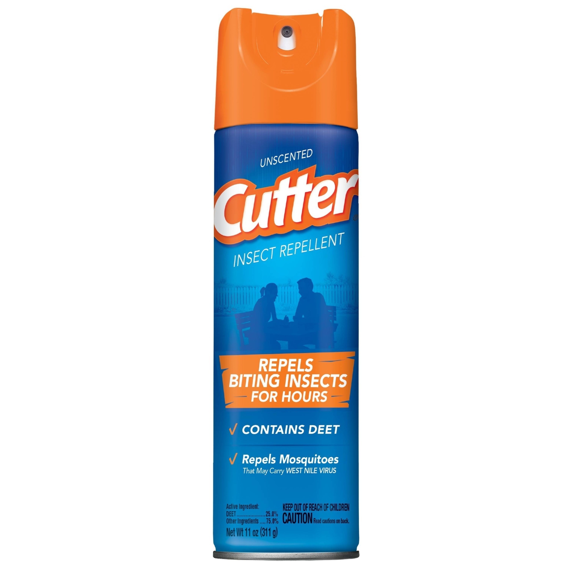 slide 1 of 5, Cutter Unscented Water Resistant Insect Repellent, 11 fl oz