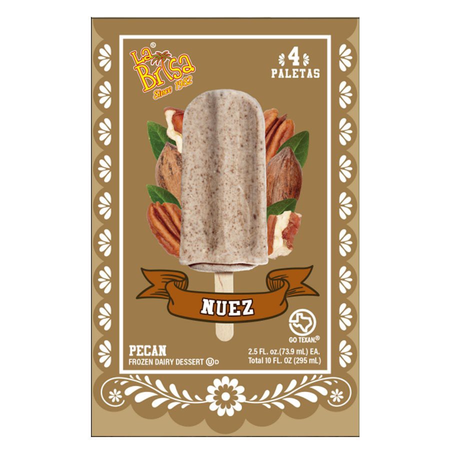 slide 1 of 1, La Brisa Pecan Paleta Bars, 4 ct