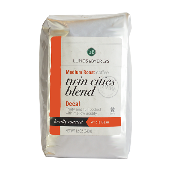 slide 1 of 1, L&B Whole Bean Decaf Twin Cities Blend Coffee - 12 oz, 12 oz