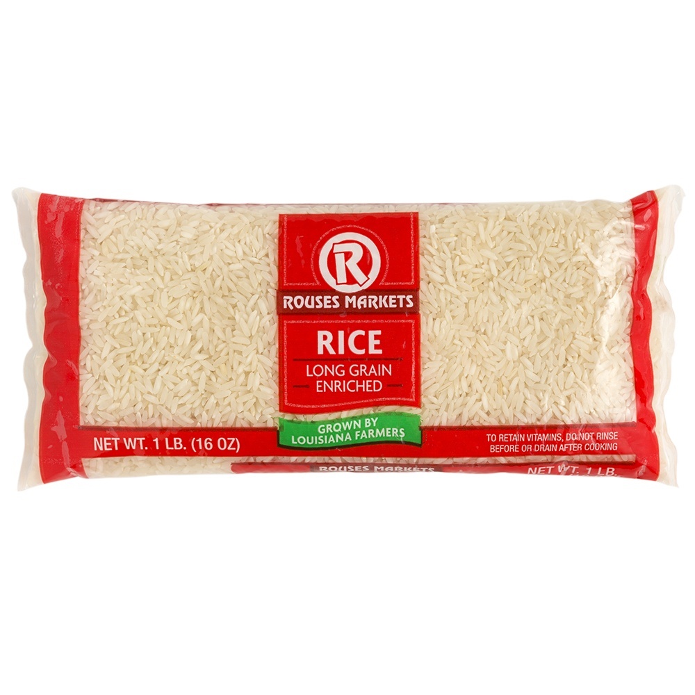 slide 1 of 1, Rouses Long Grain Rice, 1 lb