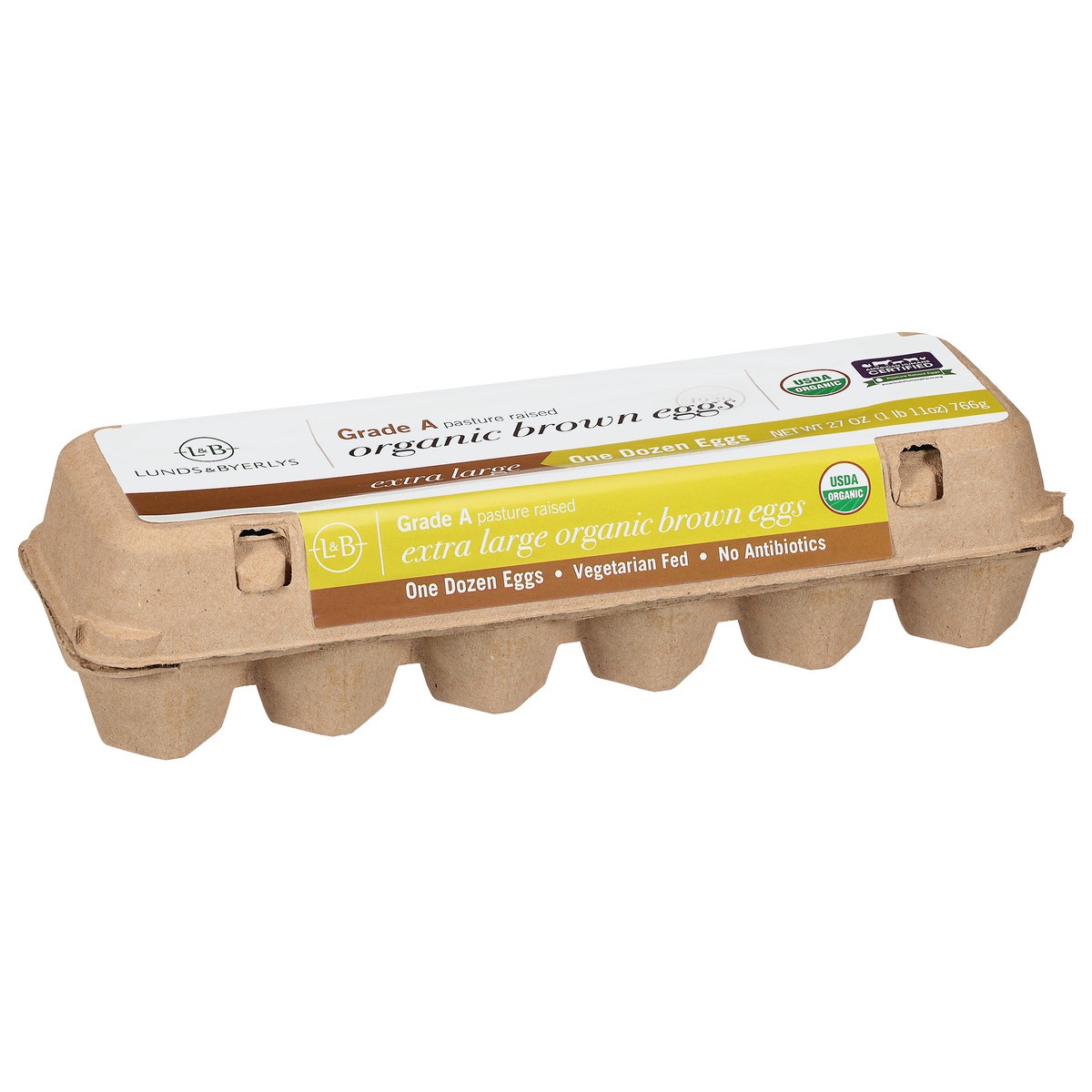 slide 3 of 4, Lunds & Byerlys Organic Brown Extra Large Eggs 12 Each, 12 ct
