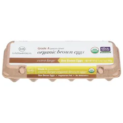Lunds & Byerlys Organic Brown Extra Large Eggs 12 Each