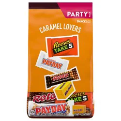 Hershey's Hershey Assorted Caramel Flavored Snack Size, Candy Party Pack, 28.87 oz
