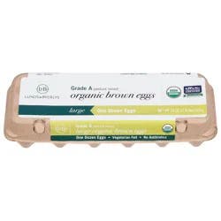 Lunds & Byerlys Organic Brown Large Eggs 12 Each
