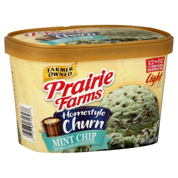 slide 1 of 1, Prairie Farms Homestyle Mint Chip Ice Cream, 56 oz