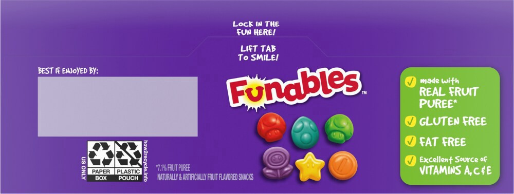 slide 2 of 5, Funables Super Mario Fruit Flavored Snacks 22 - 0.8 oz Pouches, 17.6 oz