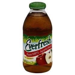 Everfresh Pure 100% Apple Juice Glass Bottle - 16 fl oz