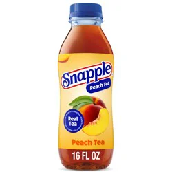Snapple Peach Tea, 16 fl oz recycled plastic bottle