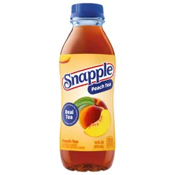 Snapple Peach Tea, 16 fl oz recycled plastic bottle