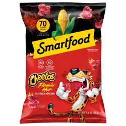 Smartfood Popcorn Cheetos Flamin Hot Flavored, 5.75 oz