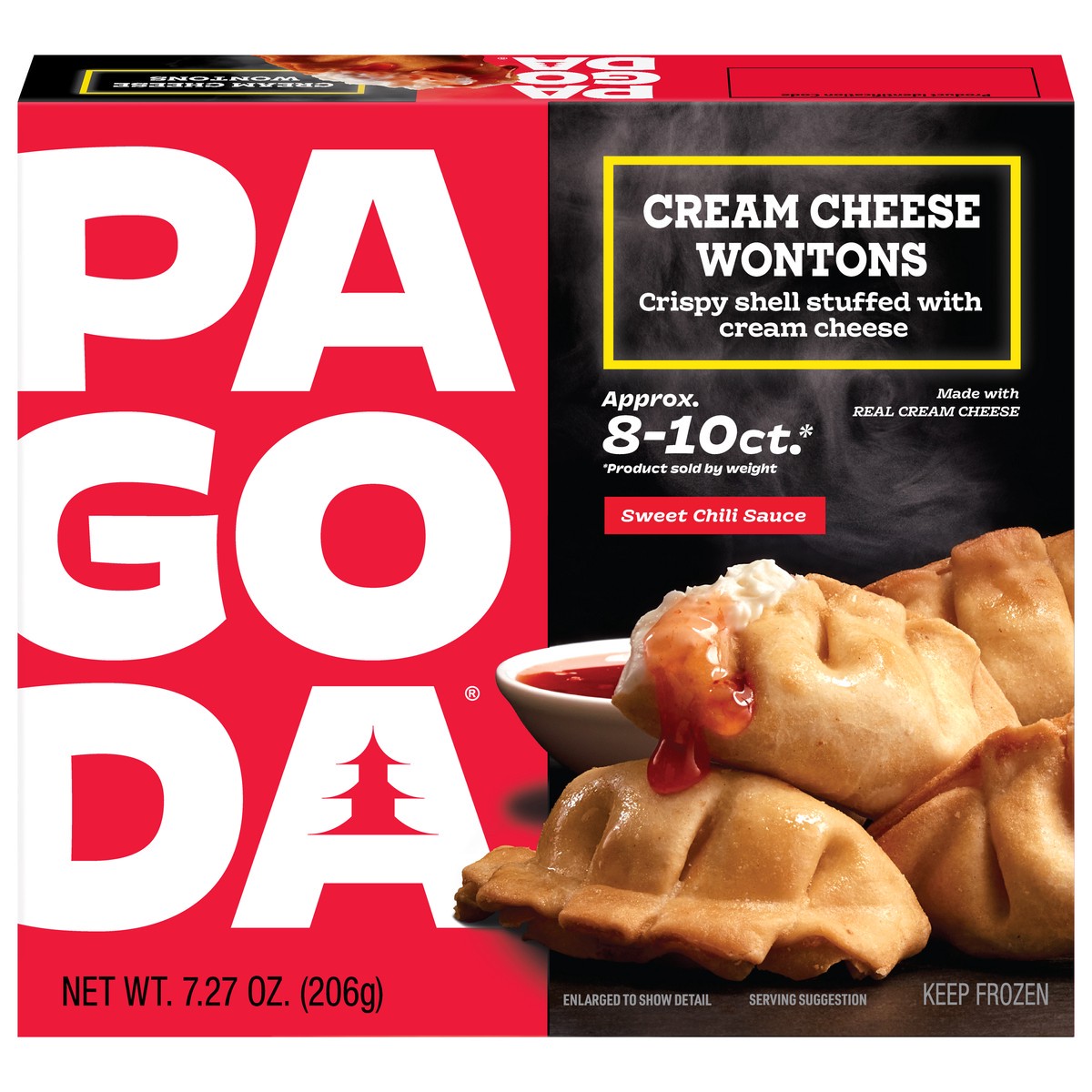 slide 1 of 5, Pagoda Express Cream Cheese Wontons 7.27 oz, 7.27 oz