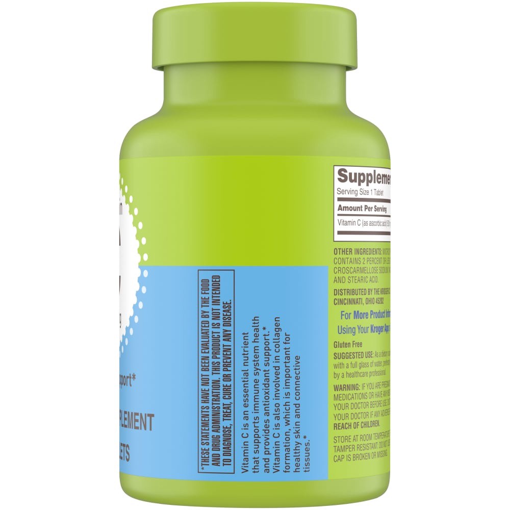 slide 2 of 3, Kroger Vitamin C Caplets 500Mg, 100 ct