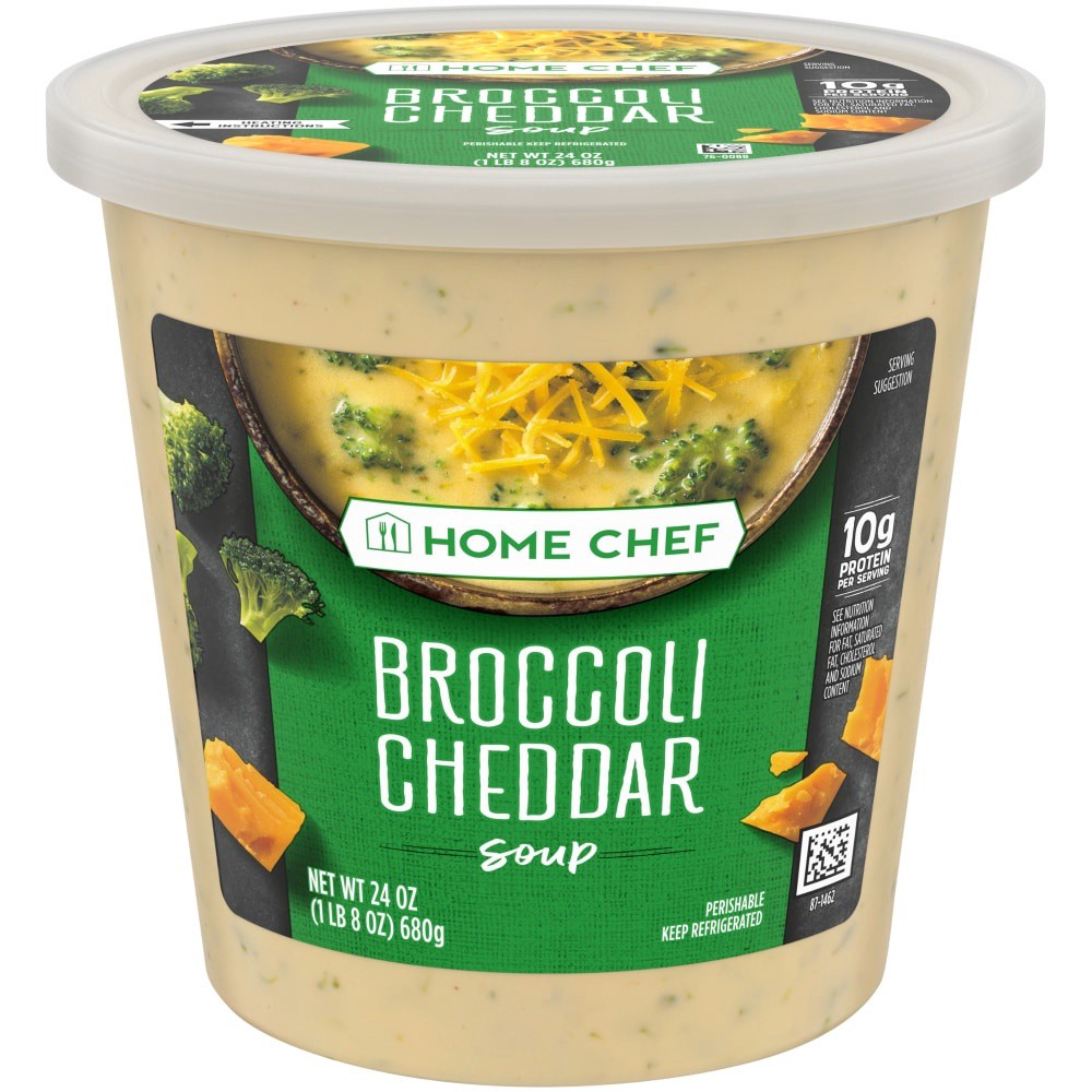 slide 2 of 3, Home Chef Broccoli Cheddar Soup, 24 oz
