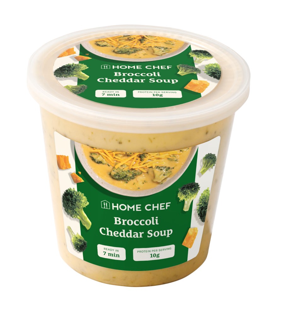 slide 1 of 3, Home Chef Broccoli Cheddar Soup, 24 oz