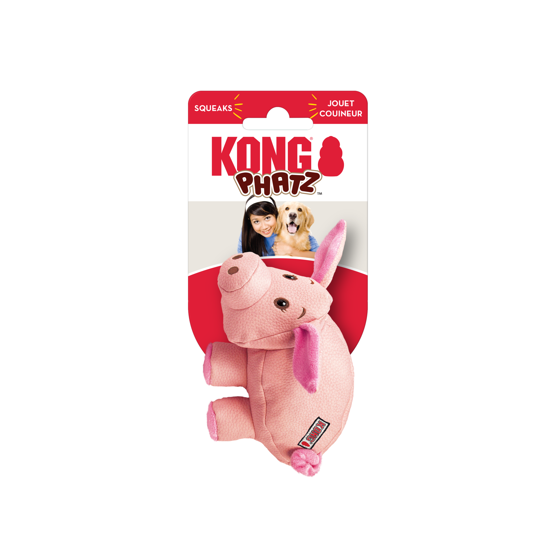 slide 3 of 4, KONG Phatz™ Pig XS, 1 ct