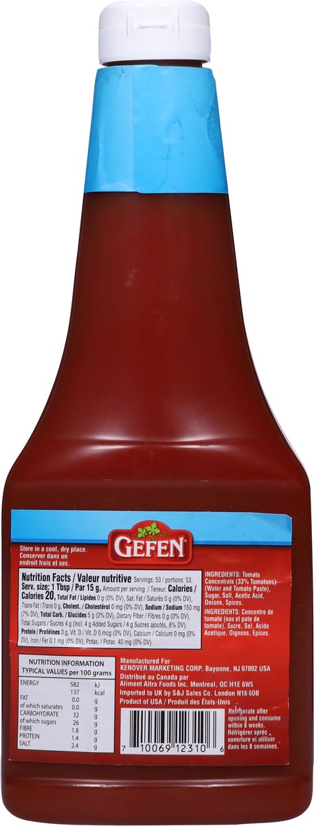 slide 5 of 9, Gefen Tomato Ketchup, 28 oz