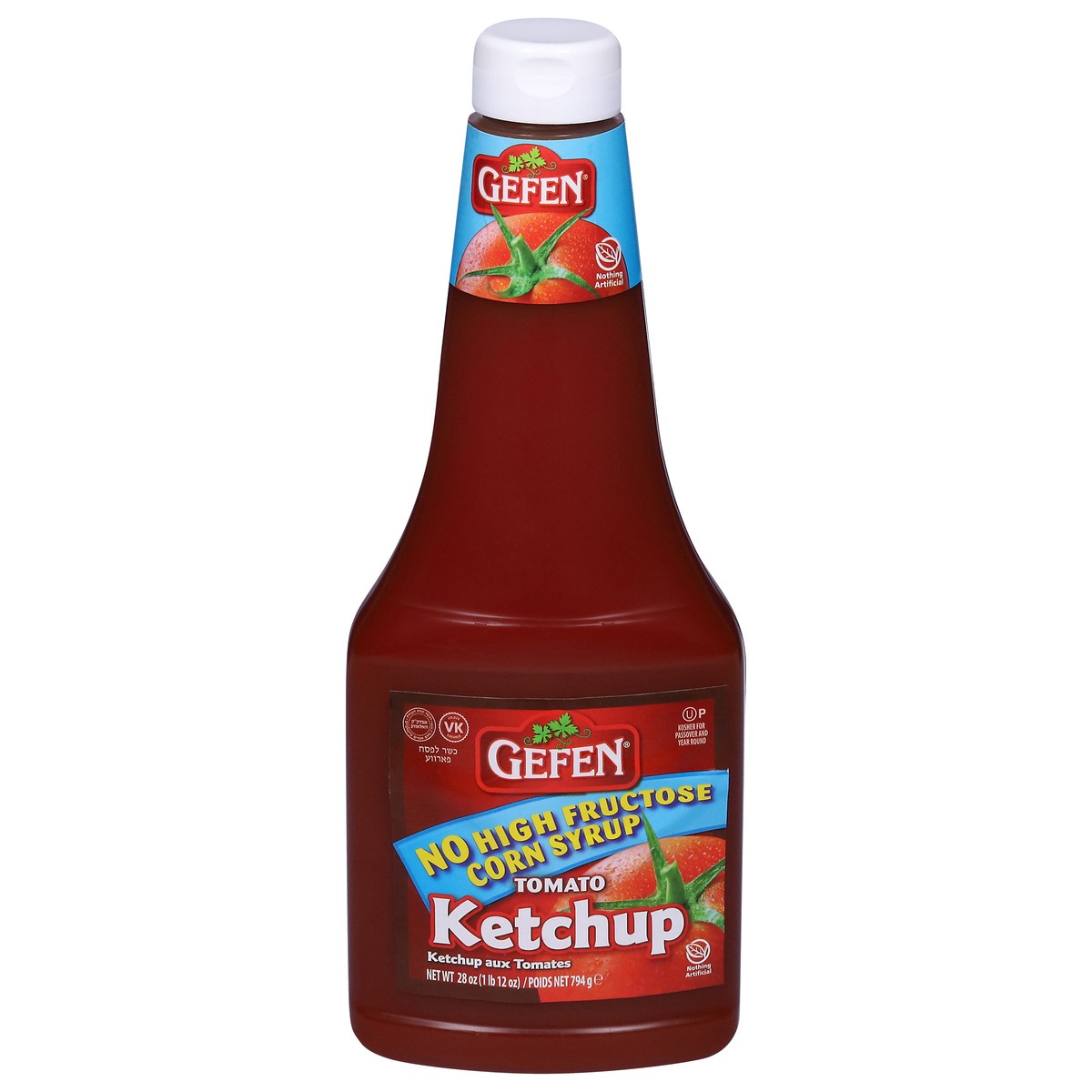 slide 1 of 9, Gefen Tomato Ketchup, 28 oz