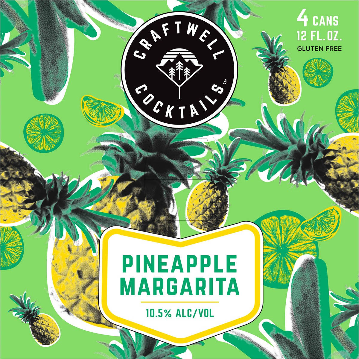 slide 3 of 8, Craftwell Cocktails Craftwell Pineapple Margarita Can, 4 ct; 12 fl oz