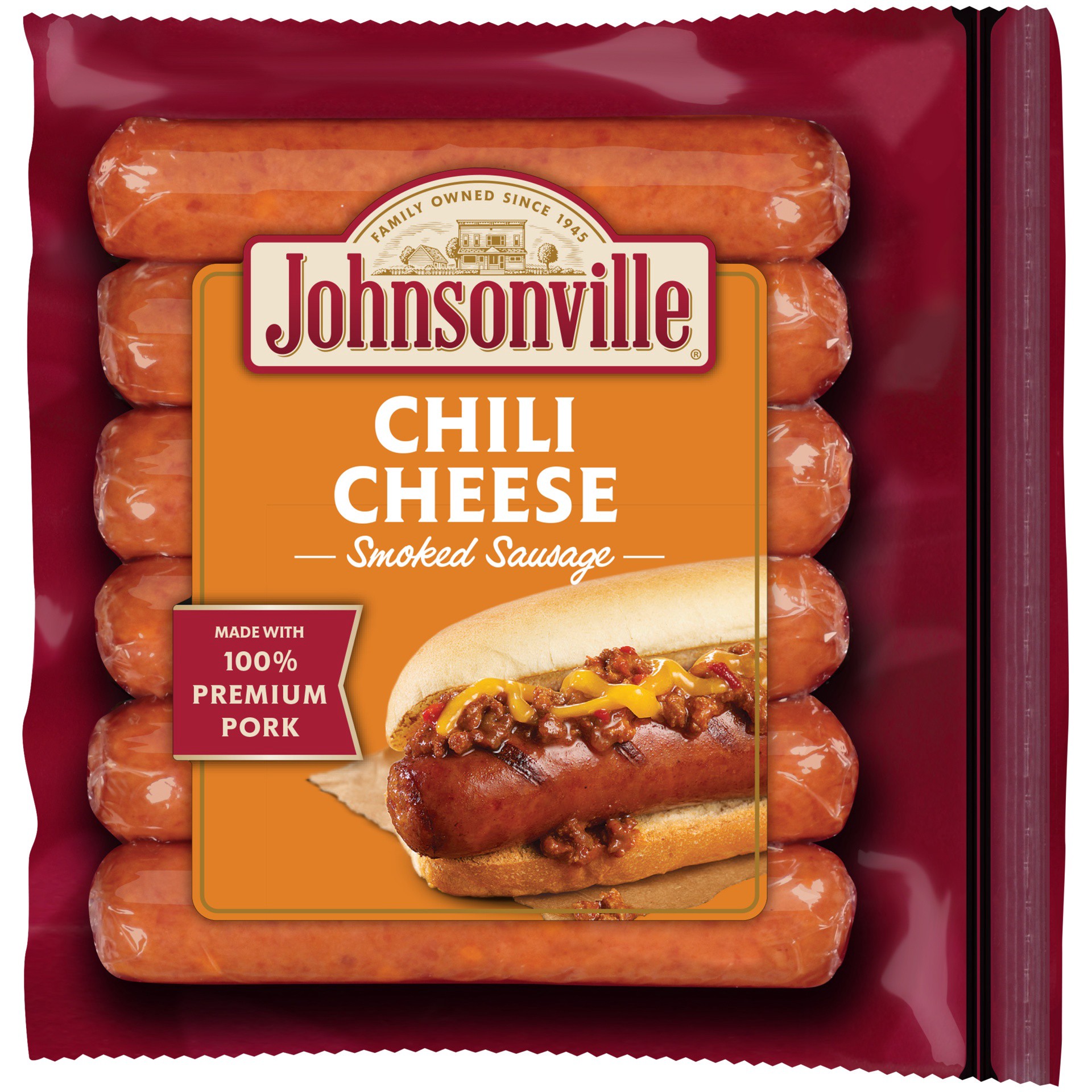 slide 2 of 7, Johnsonville Chili Cheese Smoked Sausage, 14 oz