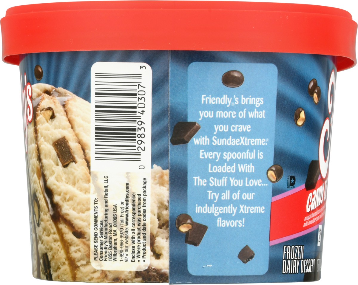 slide 7 of 9, Friendly's Sundae Xtreme Candy Bar Swirl Frozen Dairy Dessert 1.5 qt, 1.5 qt