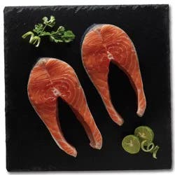 H-E-B Responsibly Raised Fresh Bone-In Atlantic Salmon Steak