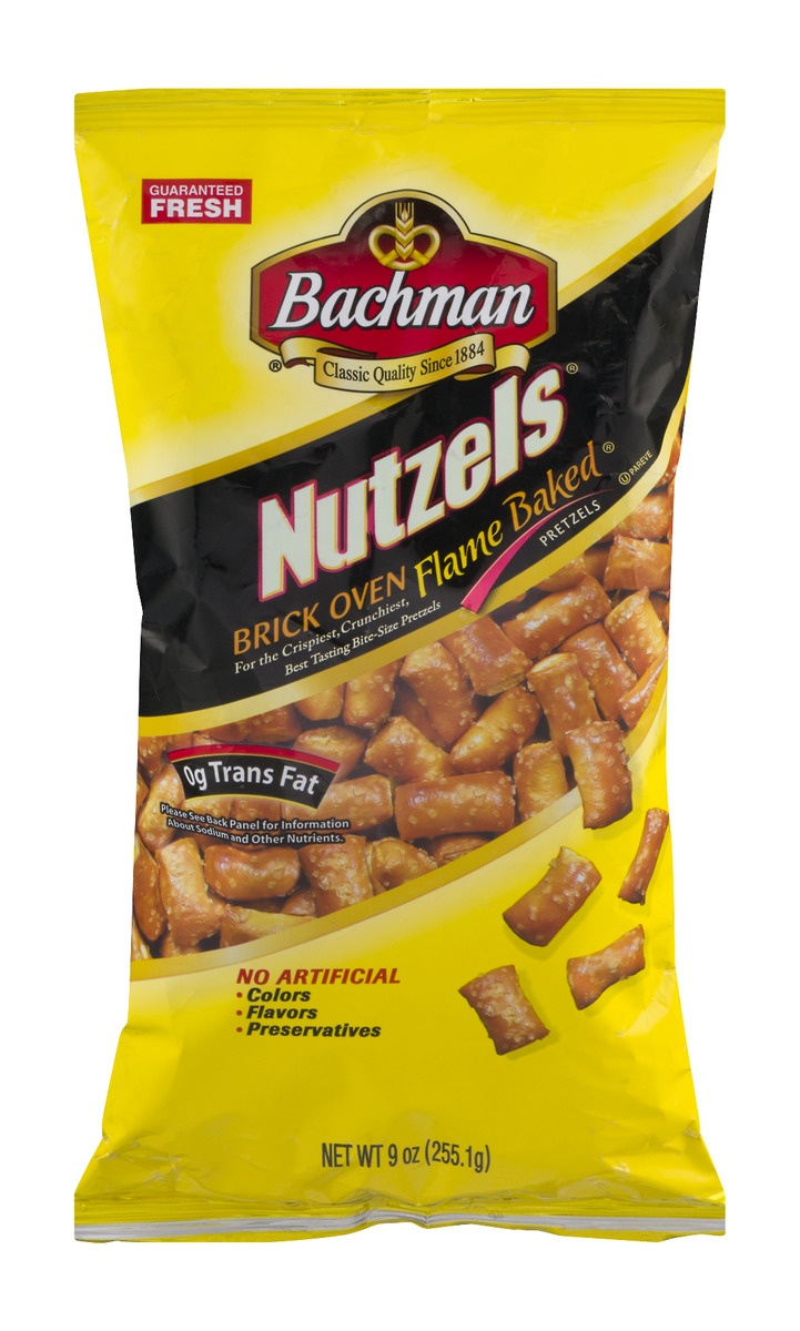 slide 1 of 1, Bachman Nutzels Bite Size Pretzels, 9 oz