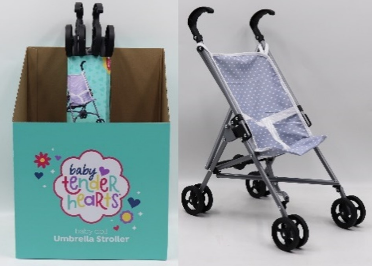 slide 1 of 1, Baby Tender Hearts Umbrella Stroller, 1 ct
