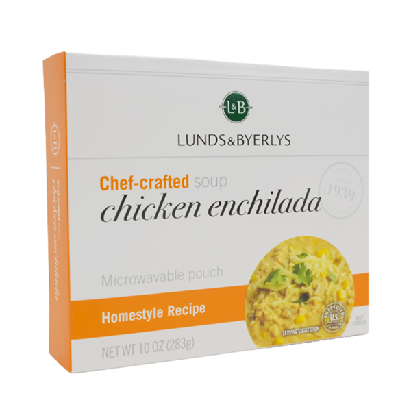 slide 1 of 1, L&B Chicken Enchilada Soup, 10 oz