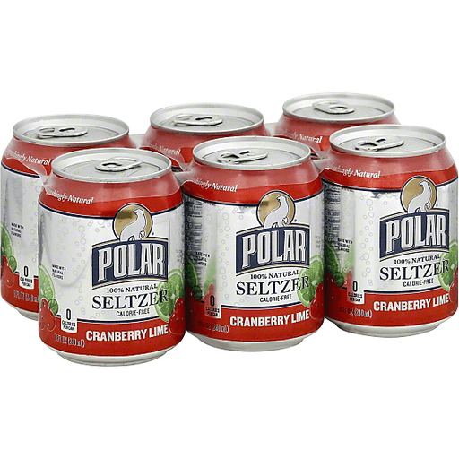 slide 2 of 2, Polar Seltzer - Cranberry Lime, 6 ct; 8 fl oz