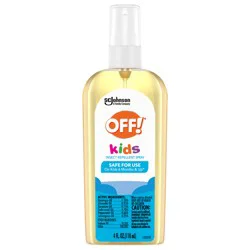 OFF! Kids Mosquito Spray, 100% Plant Based Oils, Non-Greasy Childrens Bug Repellent, 4 oz