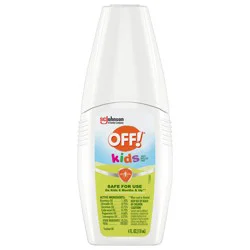 OFF! Kids Mosquito Spray, 100% Plant Based Oils, Non-Greasy Childrens Bug Repellent, 4 oz