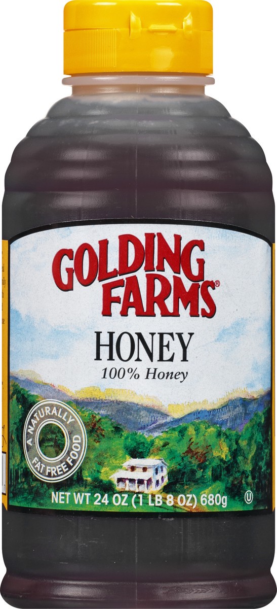 slide 2 of 10, Golding Farms 100% Honey, 24 oz