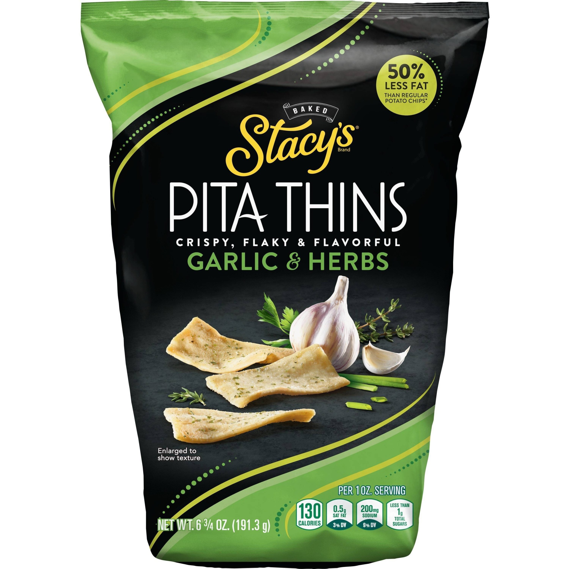 slide 1 of 1, Stacy's Garlic & Herbs Pita Chips - 6.75oz, 