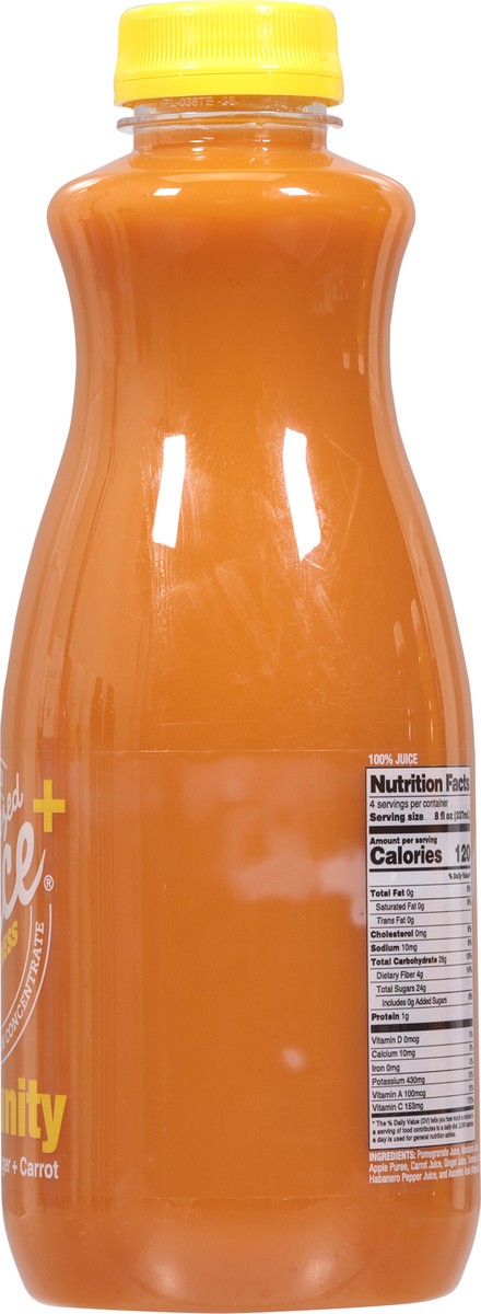 slide 7 of 14, Squeezed Juice + Wellness Immunity Mandarin + Ginger + Carrot Juice 32 fl oz, 32 fl oz