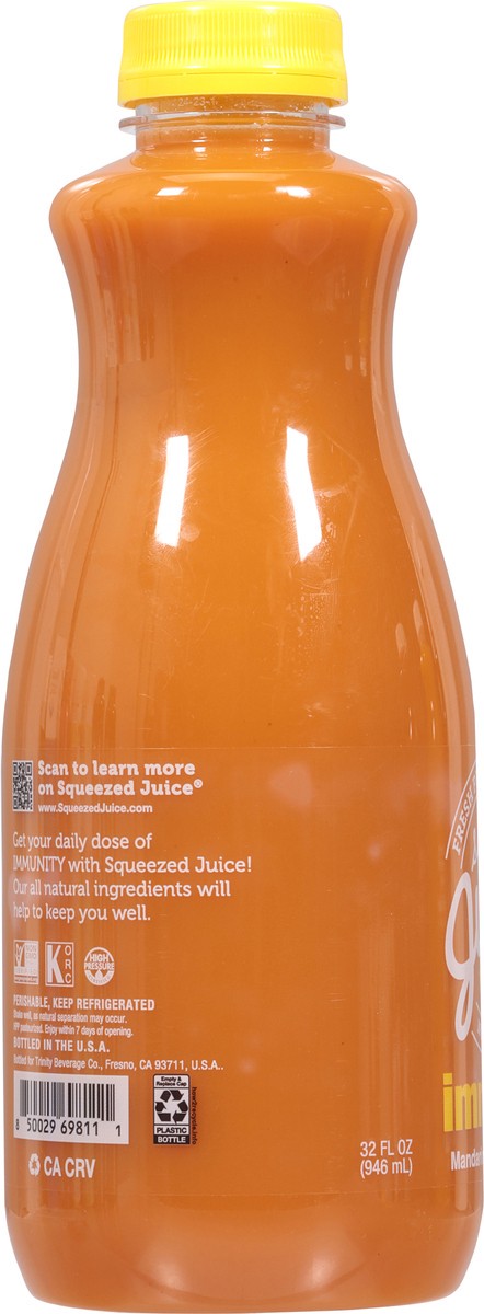 slide 12 of 14, Squeezed Juice + Wellness Immunity Mandarin + Ginger + Carrot Juice 32 fl oz, 32 fl oz