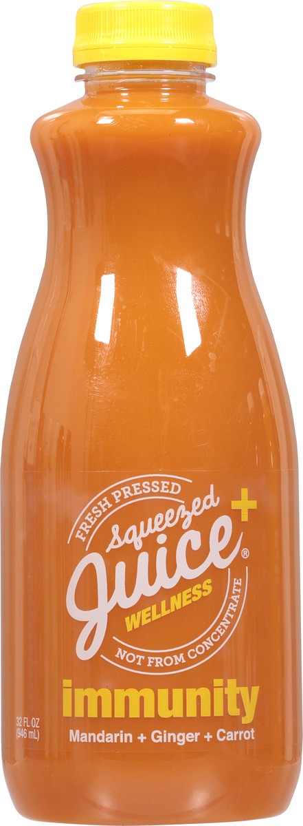 slide 13 of 14, Squeezed Juice + Wellness Immunity Mandarin + Ginger + Carrot Juice 32 fl oz, 32 fl oz