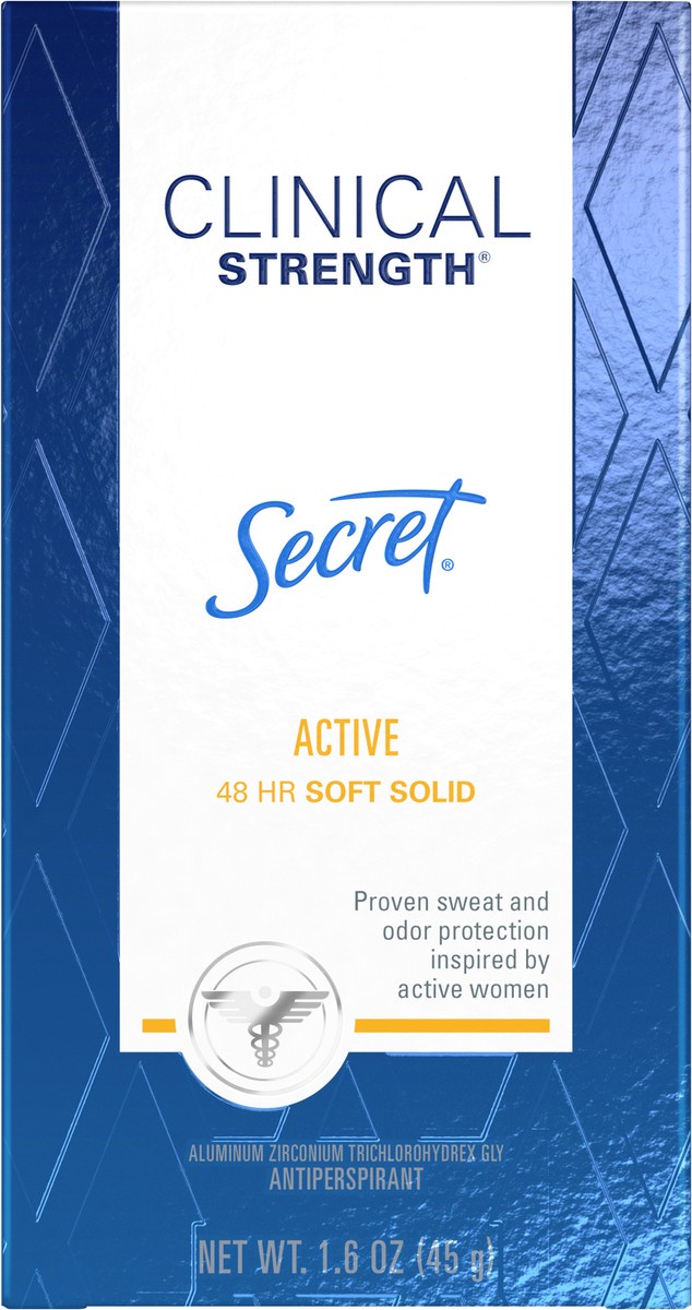 slide 1 of 6, Secret Clinical Strength Soft Solid Active Antiperspirant 1.6 oz, 1.6 oz