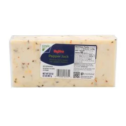 Hy-vee Pepper Jack Monterey Jack Cheese With Jalapeno Peppers