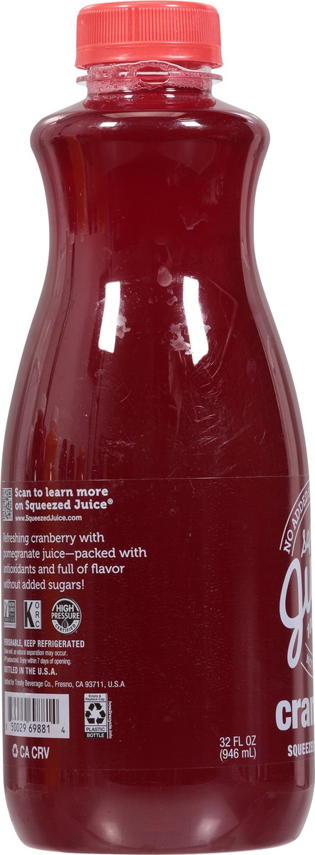 slide 12 of 14, Squeezed Juice No Added Sugar Cranberry 100% Juice 32 fl oz, 32 fl oz