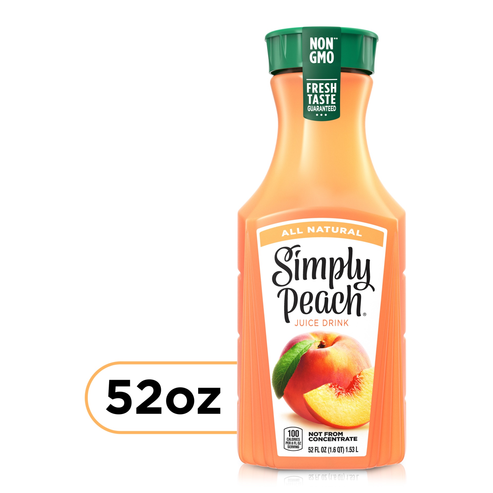 slide 1 of 11, Simply Peach - 52 oz, 52 oz