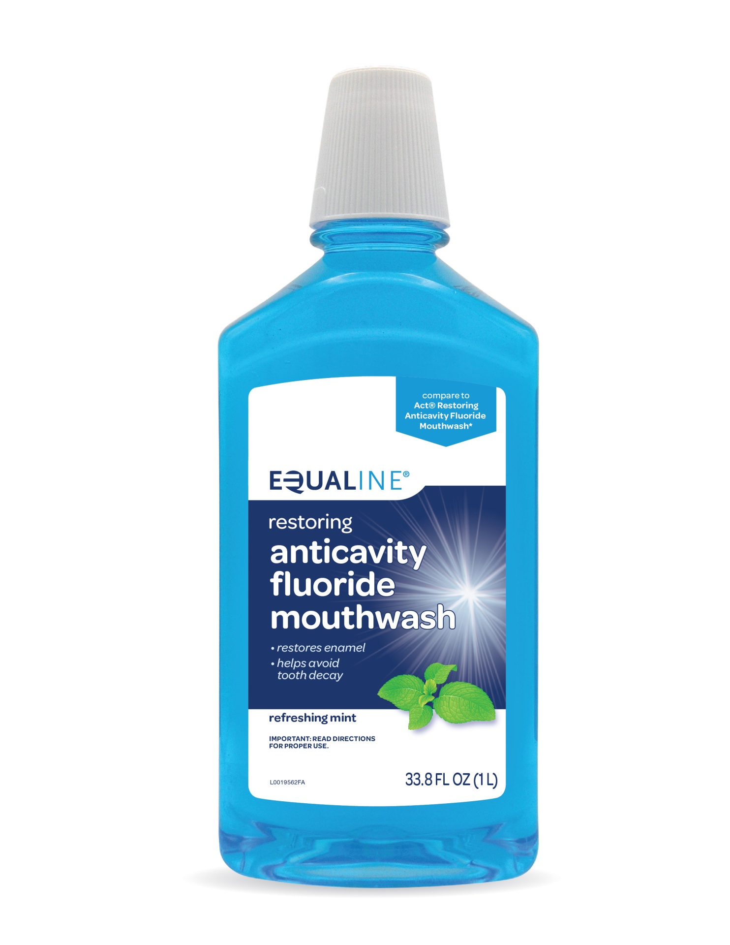 slide 1 of 1, Equaline Restore Springmint Mouthwash, 1 liter